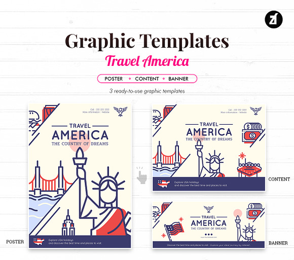 50 USA elements with bonus graphics in Holiday Icons - product preview 2