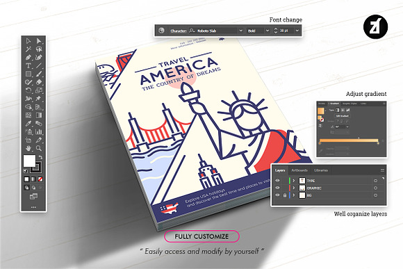 50 USA elements with bonus graphics in Holiday Icons - product preview 3