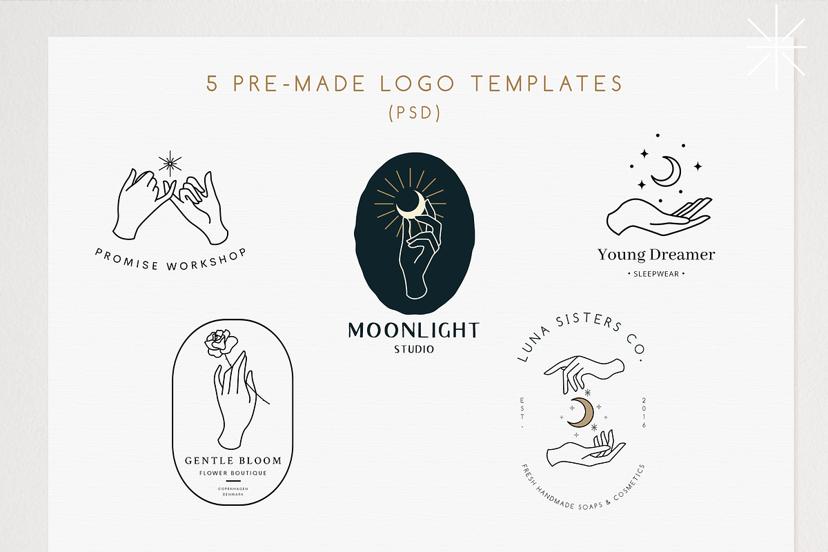 20 Hands & Logo Templates in Logo Templates - product preview 8