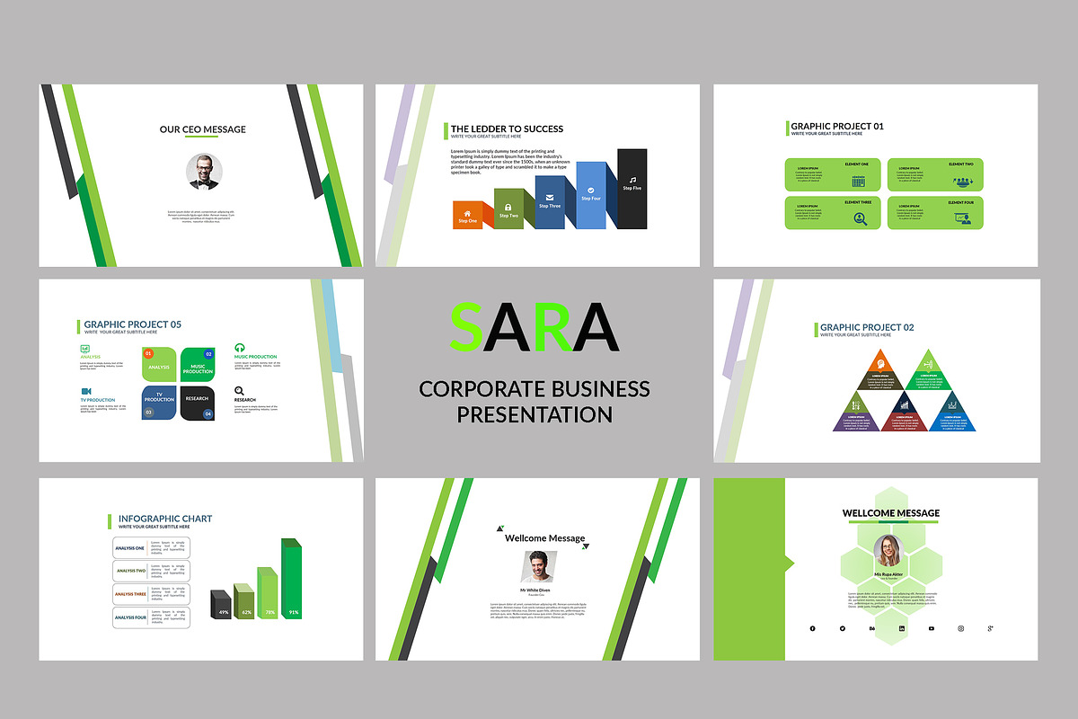 Corporate Power point Presentation in Presentation Templates - product preview 8