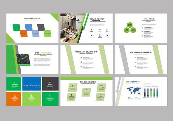Corporate Power point Presentation in Presentation Templates - product preview 1