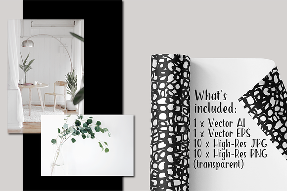 Black & White Geometric Patterns in Patterns - product preview 1