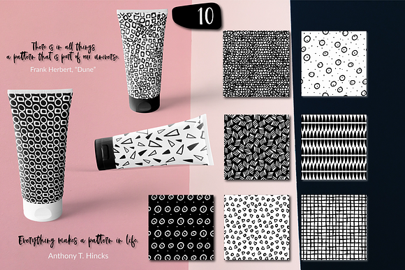 Black & White Geometric Patterns in Patterns - product preview 3