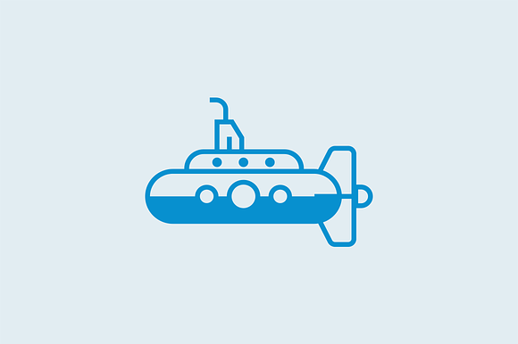 12 Submarine Icons in Icons - product preview 1