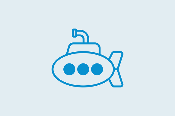 12 Submarine Icons in Icons - product preview 2