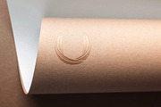 Logo Mockup Craft Paper - 6 Styles