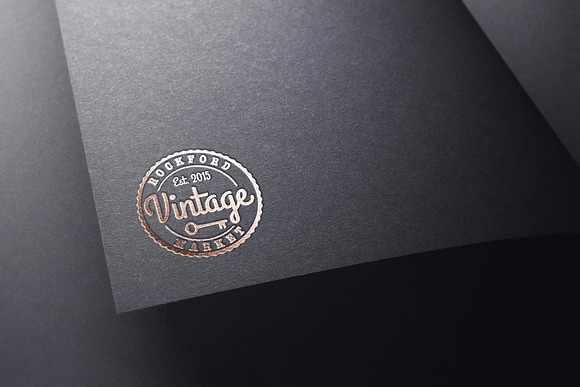 Logo Mockup Silver & Gold - 1 Style in Branding Mockups - product preview 4