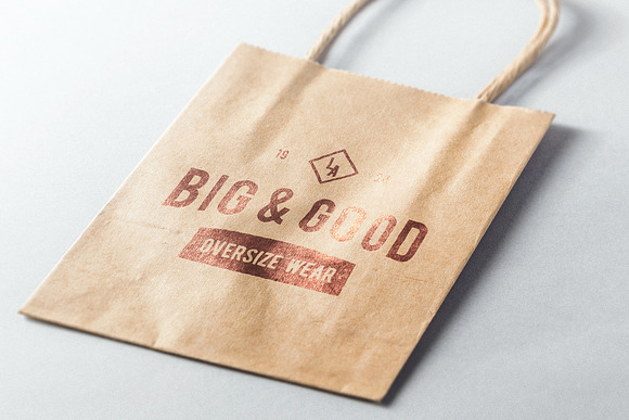 Logo Mockup Shop Bag - 3 Styles in Branding Mockups - product preview 5