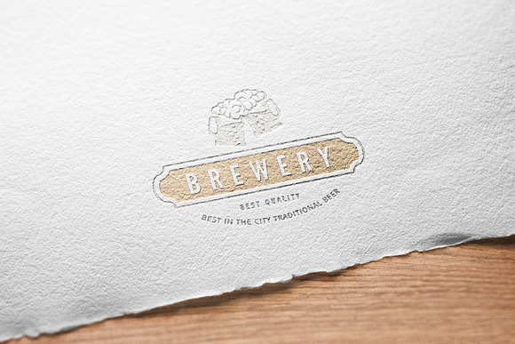 Logo Mockup Paper Vintage - 6 Styles in Branding Mockups - product preview 6