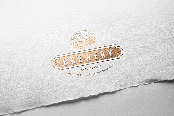 Logo Mockup Paper Vintage - 6 Styles in Branding Mockups - product preview 7