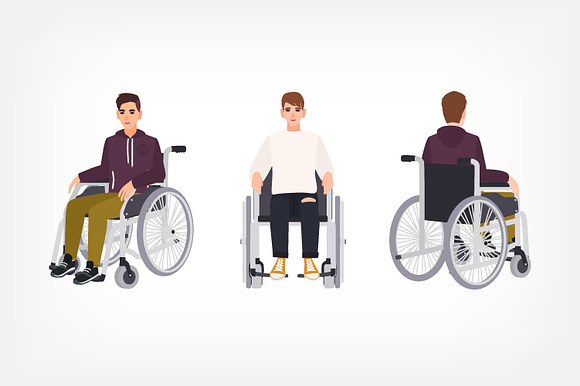 Disabled man - DIY kit in Illustrations - product preview 1
