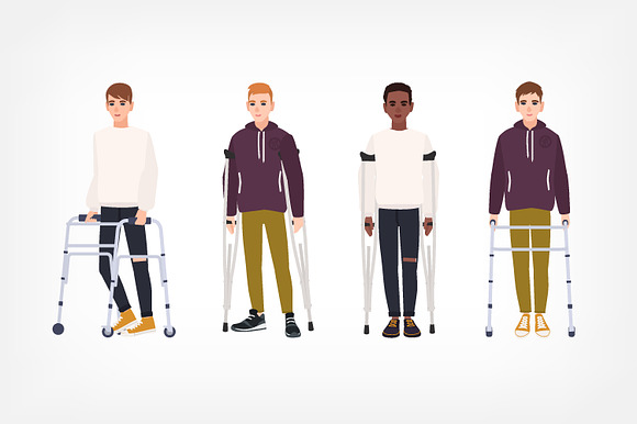 Disabled man - DIY kit in Illustrations - product preview 2