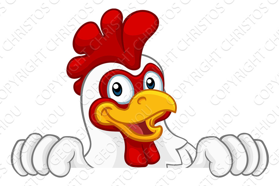 Chicken Rooster Cockerel Bird in Illustrations - product preview 8