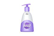 Soap Bottle with Spreader. Cosmetic