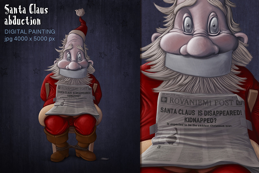 Santa Claus abduction in Illustrations - product preview 8