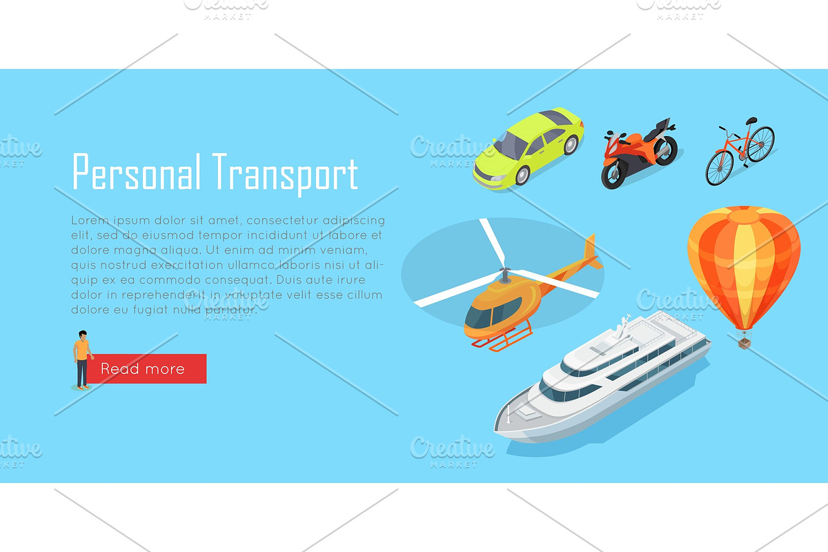 Transport Infographic. Public in Illustrations - product preview 8