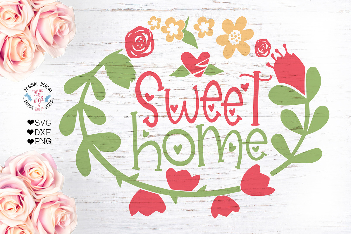 Sweet Home Decor Cut File in Illustrations - product preview 8