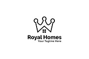 Royal Homes Logo Template