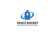 Space Rocket Logo Template