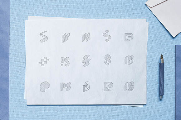 Logo Mockup Sketch - 4 Styles in Branding Mockups - product preview 2