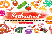 Restaurant - Watercolor/Pastel kit
