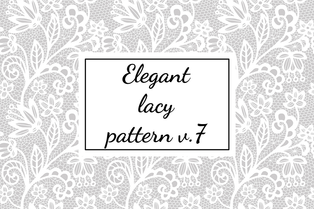 Elegant lacy pattern v.7 in Patterns - product preview 8