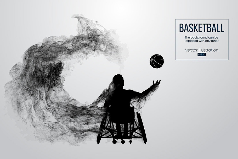Silhouette of basketball player in Illustrations - product preview 8