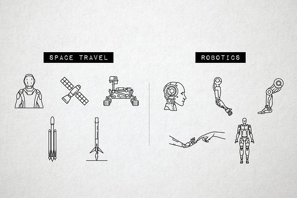 60 Future Technology Icons, Robotics in Technology Icons - product preview 4