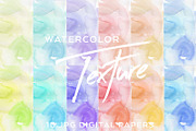 10 Pastel Watercolor Textures