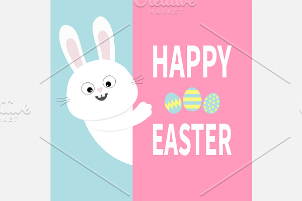 Happy Easter bunny rabbit