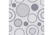 Seamless lace pattern with circles
