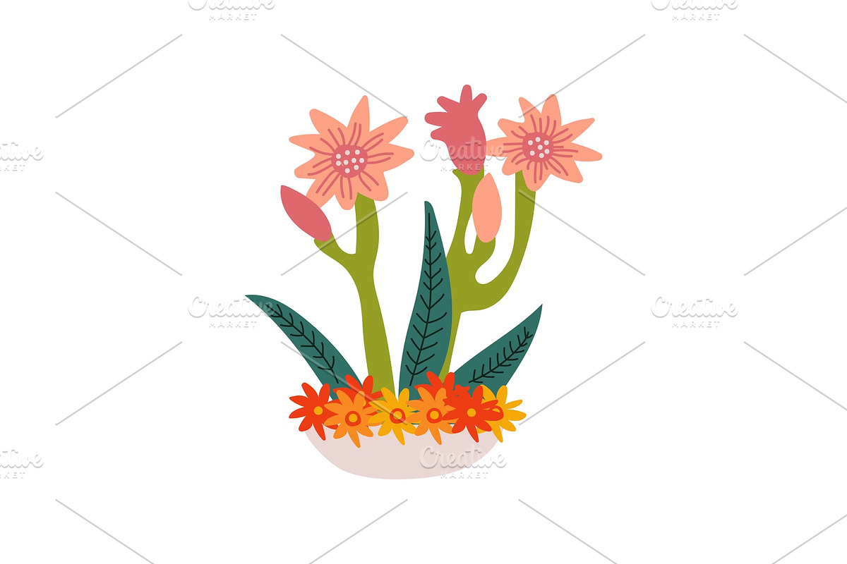 Spring Amaryllis Flowers in in Illustrations - product preview 8