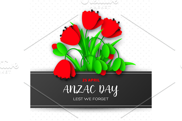Anzac Day memorail day card.