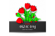 Anzac Day memorail day card.