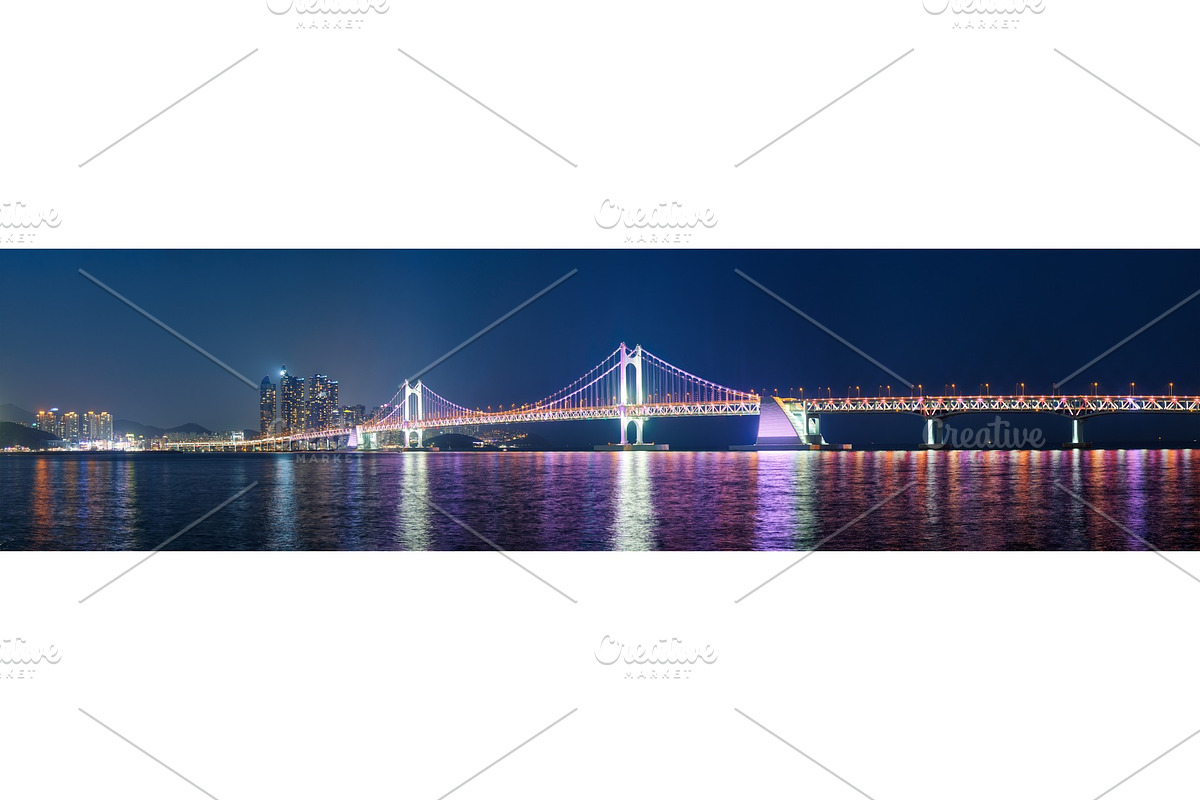 Gwangan Bridge and skyscrapers in in Graphics - product preview 8