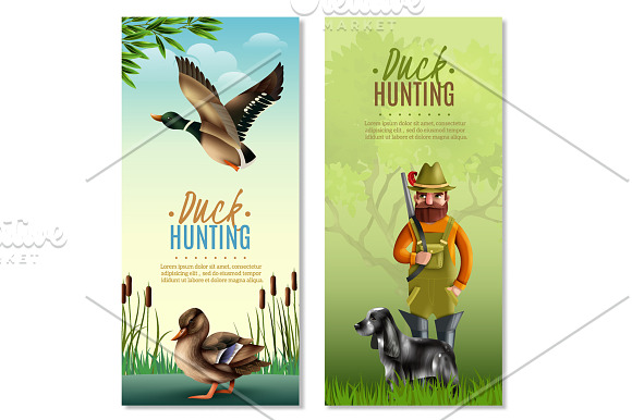 Duck Hunting Set in Illustrations - product preview 4