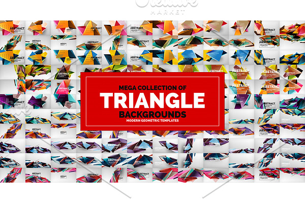 Mega collection of triangle low poly