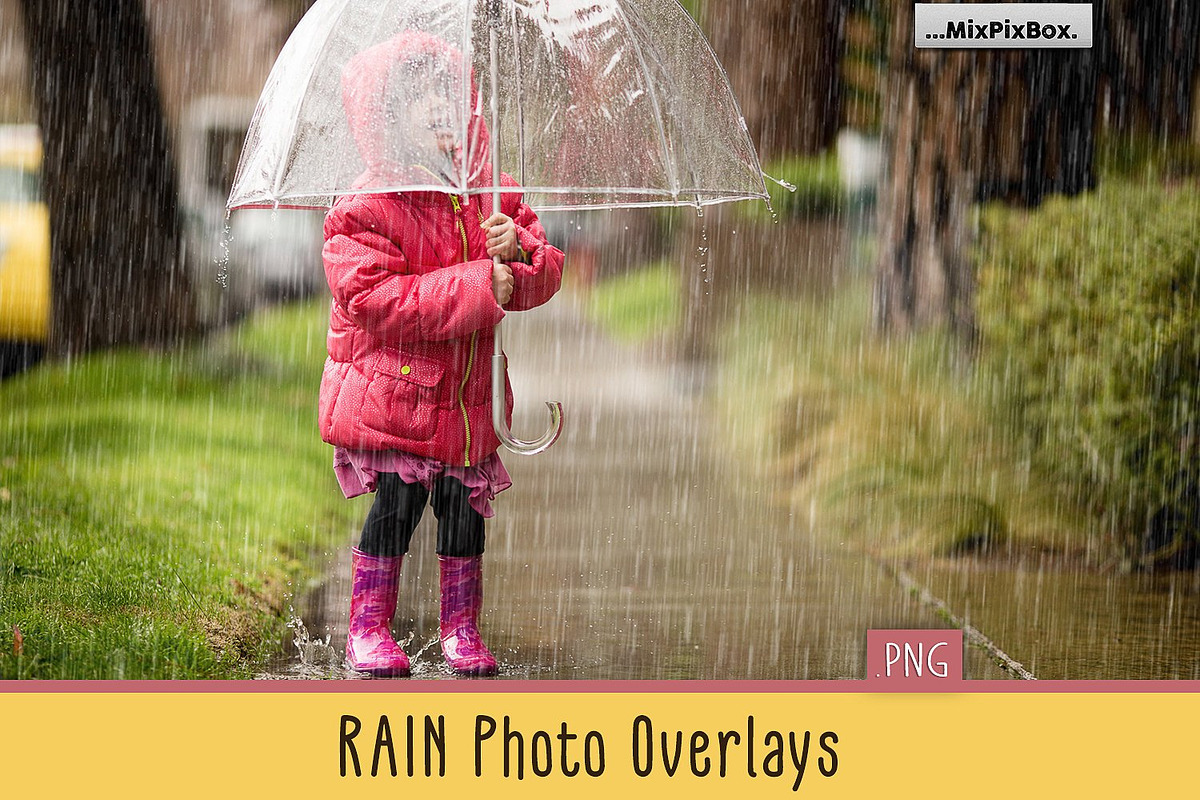 Realistic Rain Photo Overlays in Add-Ons - product preview 8