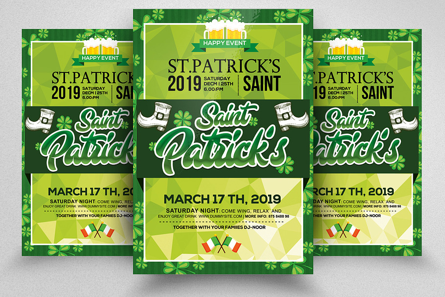 Saint Patrick's Psd Flyer Template in Flyer Templates - product preview 8