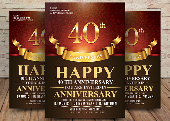 10 Golden Flyers Bundle in Flyer Templates - product preview 5