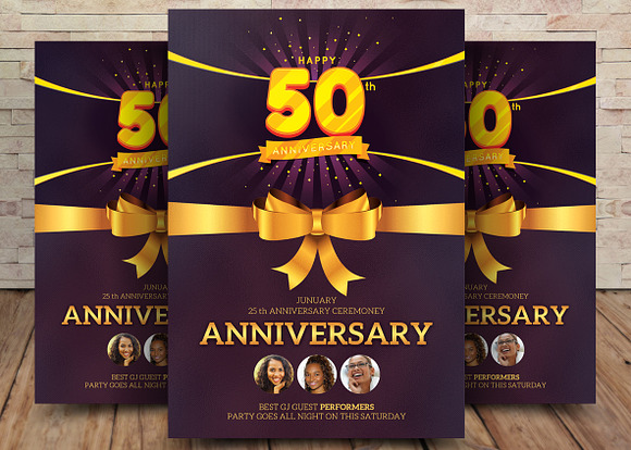 10 Golden Flyers Bundle in Flyer Templates - product preview 6