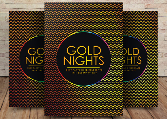 10 Golden Flyers Bundle in Flyer Templates - product preview 7