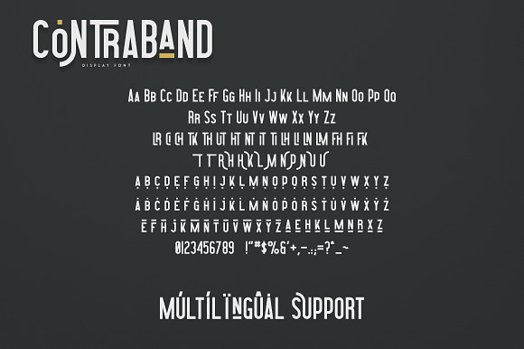 Highway Contraband - font duo + More in Display Fonts - product preview 9