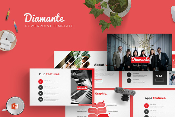 Diamante - Powerpoint Template in PowerPoint Templates - product preview 3