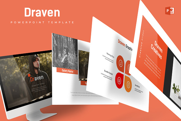 Draven - Powerpoint Template in PowerPoint Templates - product preview 3