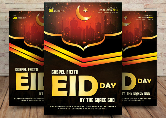 10 Golden Flyers Bundle in Flyer Templates - product preview 4