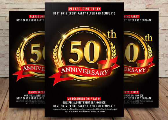 10 Golden Flyers Bundle in Flyer Templates - product preview 6