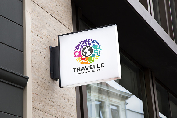 Travel World Logo in Logo Templates - product preview 2