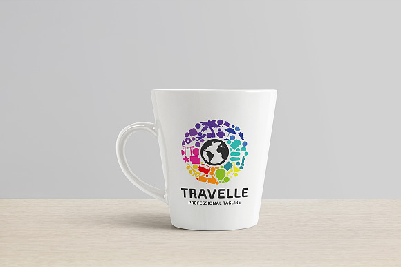 Travel World Logo in Logo Templates - product preview 3
