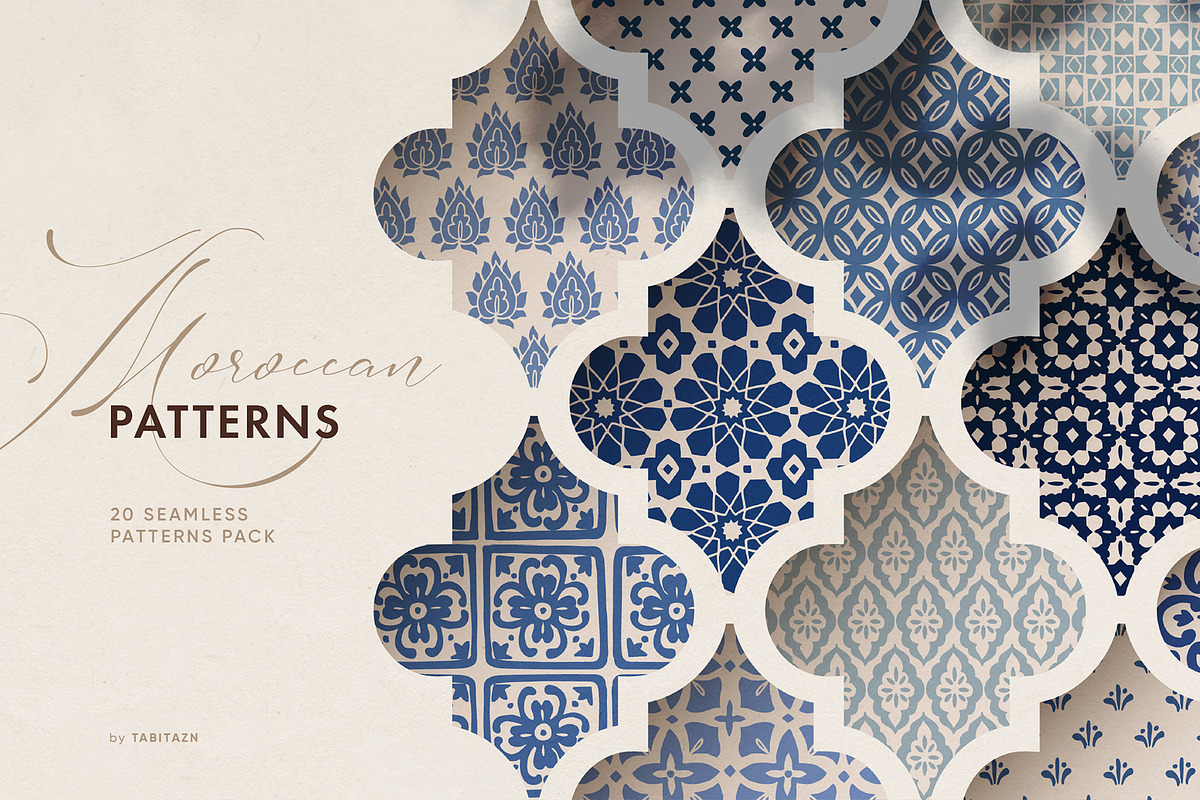 Islamic Moroccan seamless patterns in Patterns - product preview 8